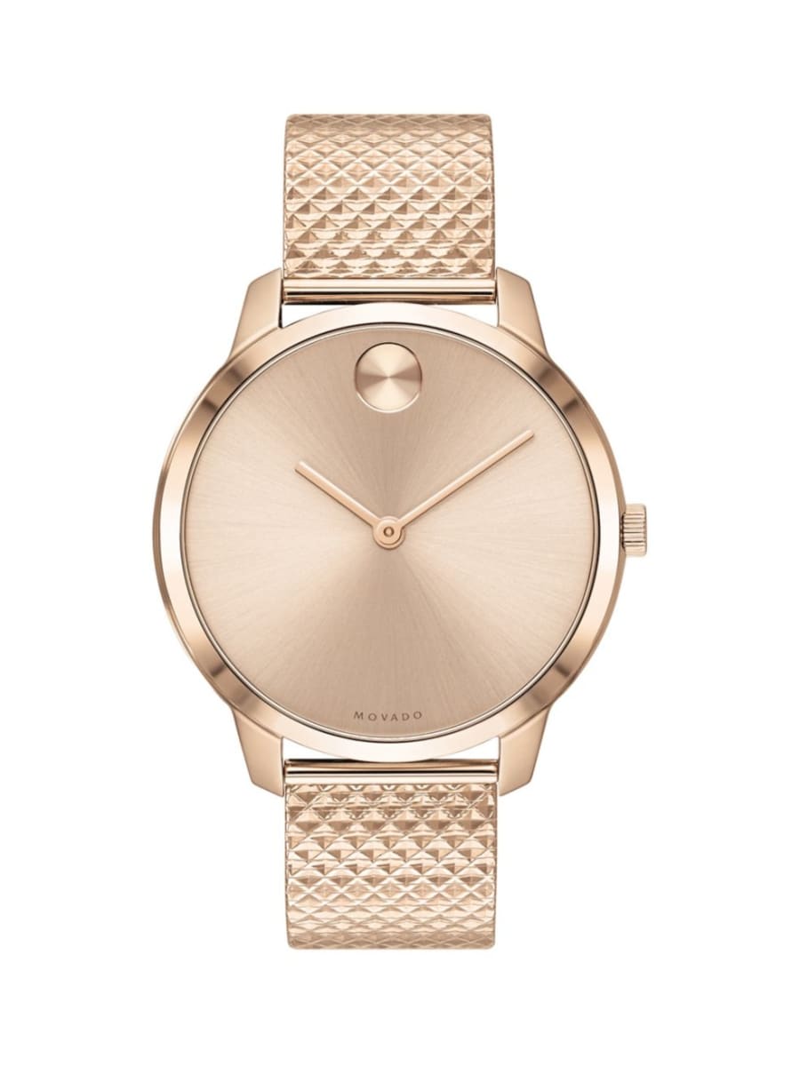 Movado rose gold bracelet watch