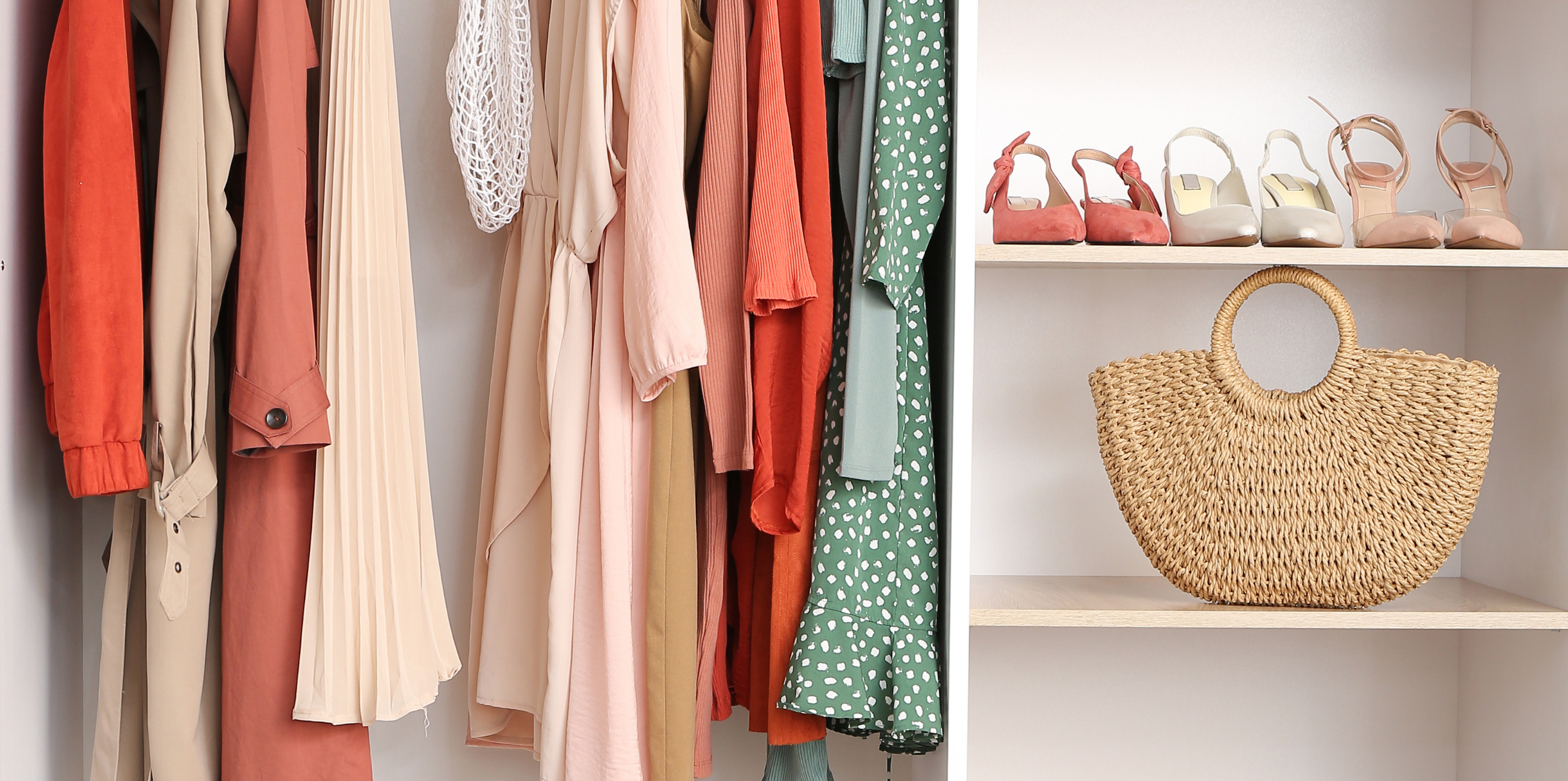 Spring Refresh: Ideas For Stylish Updates - closet filled with spring clothing