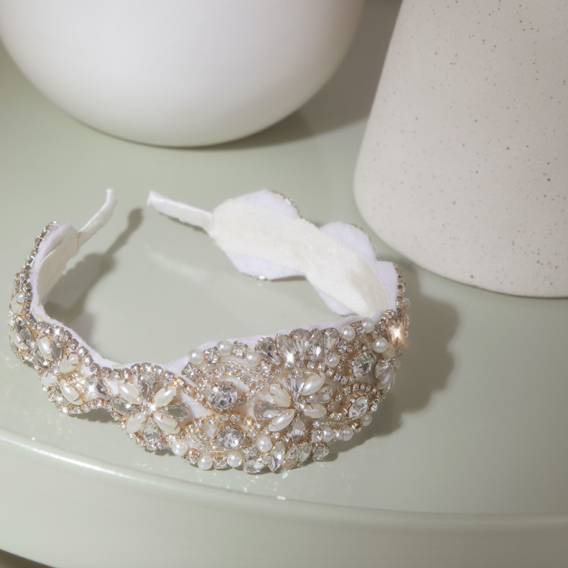 floral crystal and pearl headband from ALDO