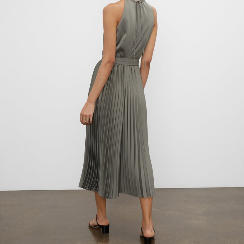 Green pleated jumpsuit from Club Monaco