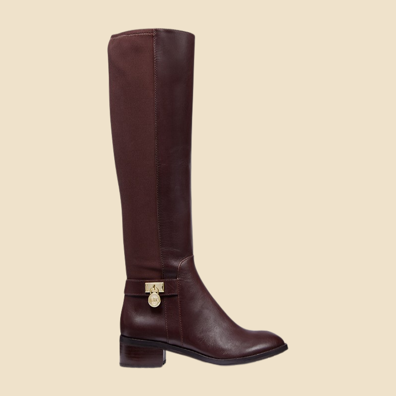 Leather riding boot from Michael Kors