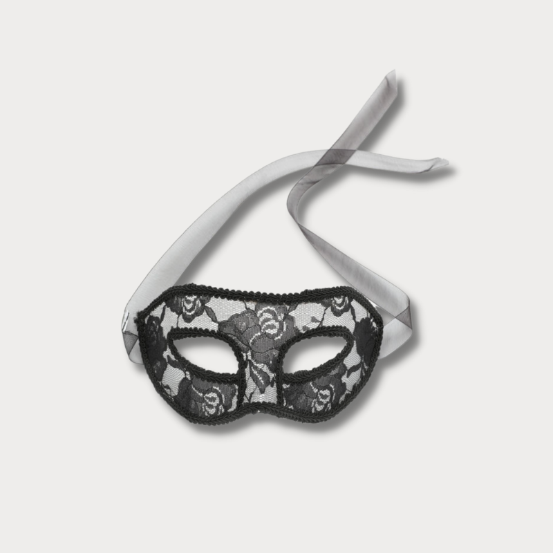 Black masquerade mask from Ardene