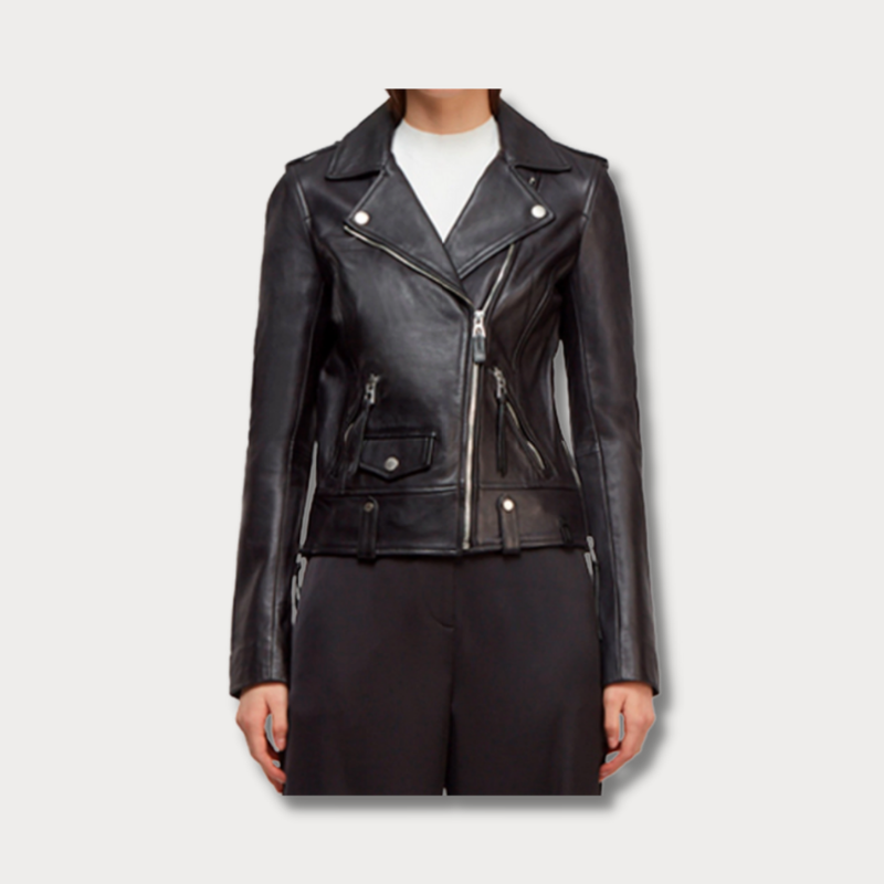 Black leather jacket from Rudsak