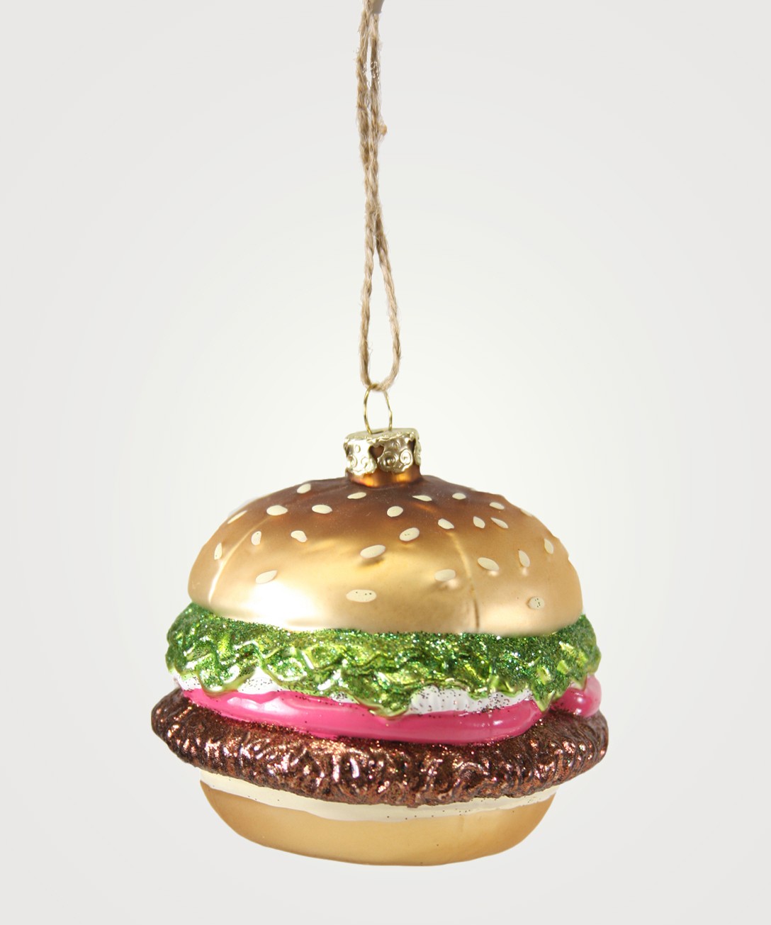 Image of a hamburger ornament.