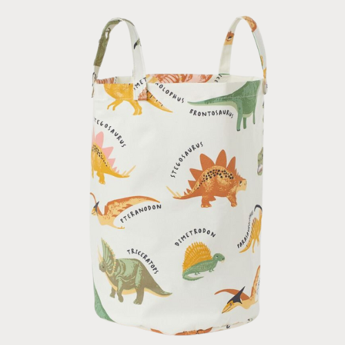 Dino printed storage basket