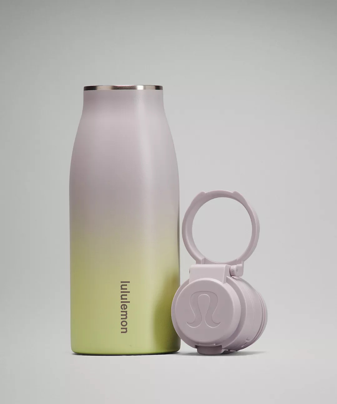 ombre purple and yellow water bottle from lululemon