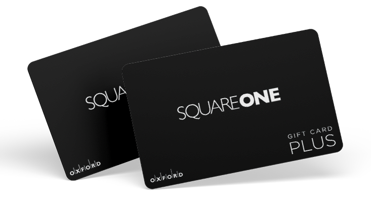 Stack of Square One gift card