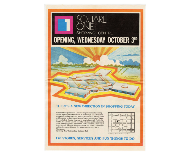 Newspaper ad for mall opening