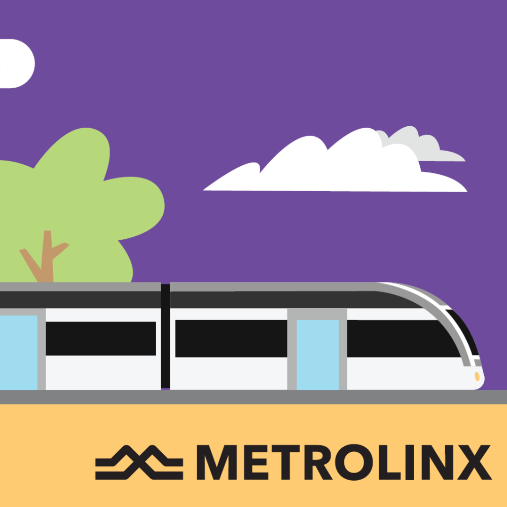 Metrolink promotional poster of the LRT