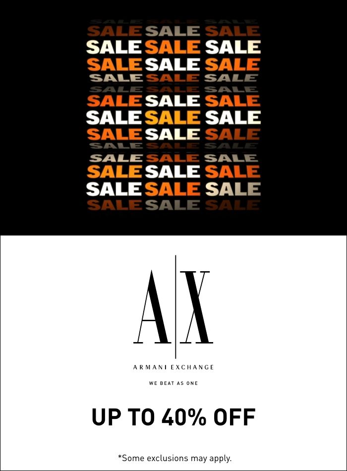 Armani 40 off hot sale