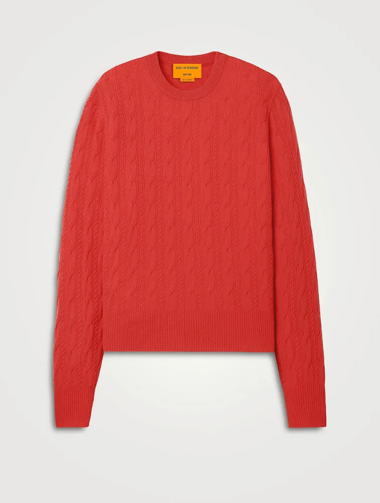 Guest in Residence red cashmere sweater