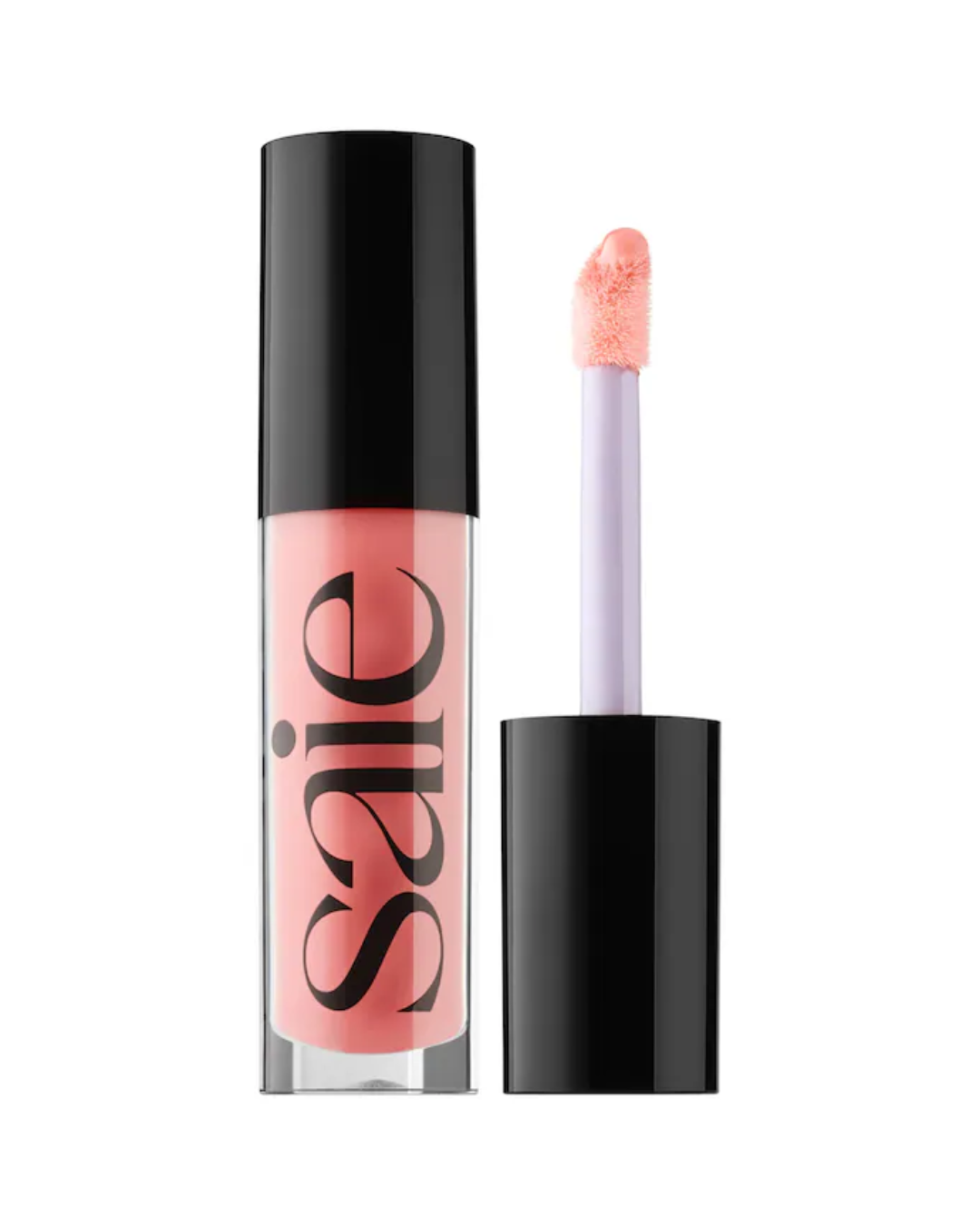 A tube of pink lip gloss