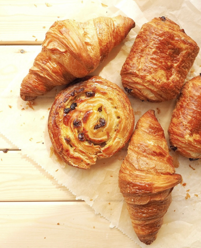 Assorted pastries on a table