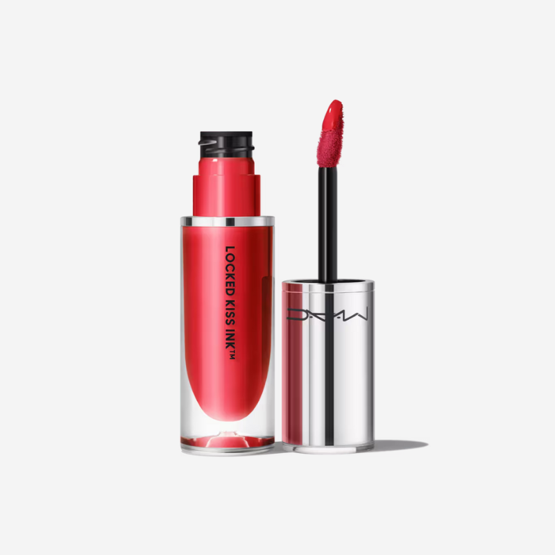 A bottle of red lip gloss.