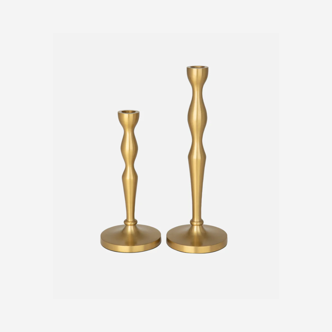 Gold candle holders