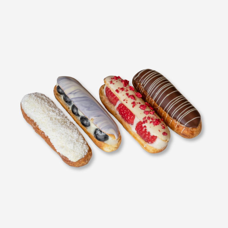 A set of 4 eclairs.