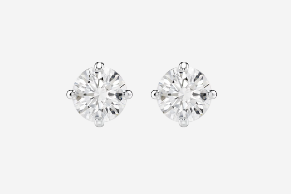 Diamond earrings.