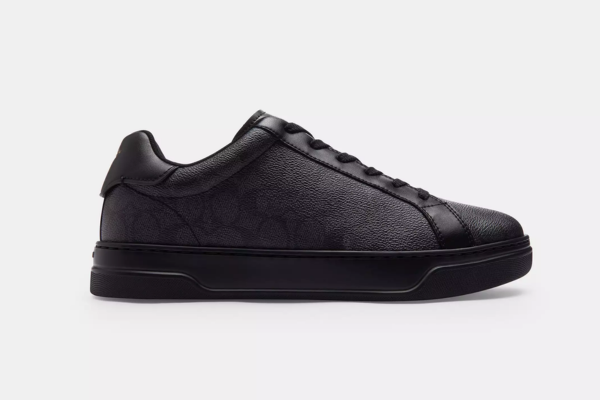 Black leather shoes from Coach.