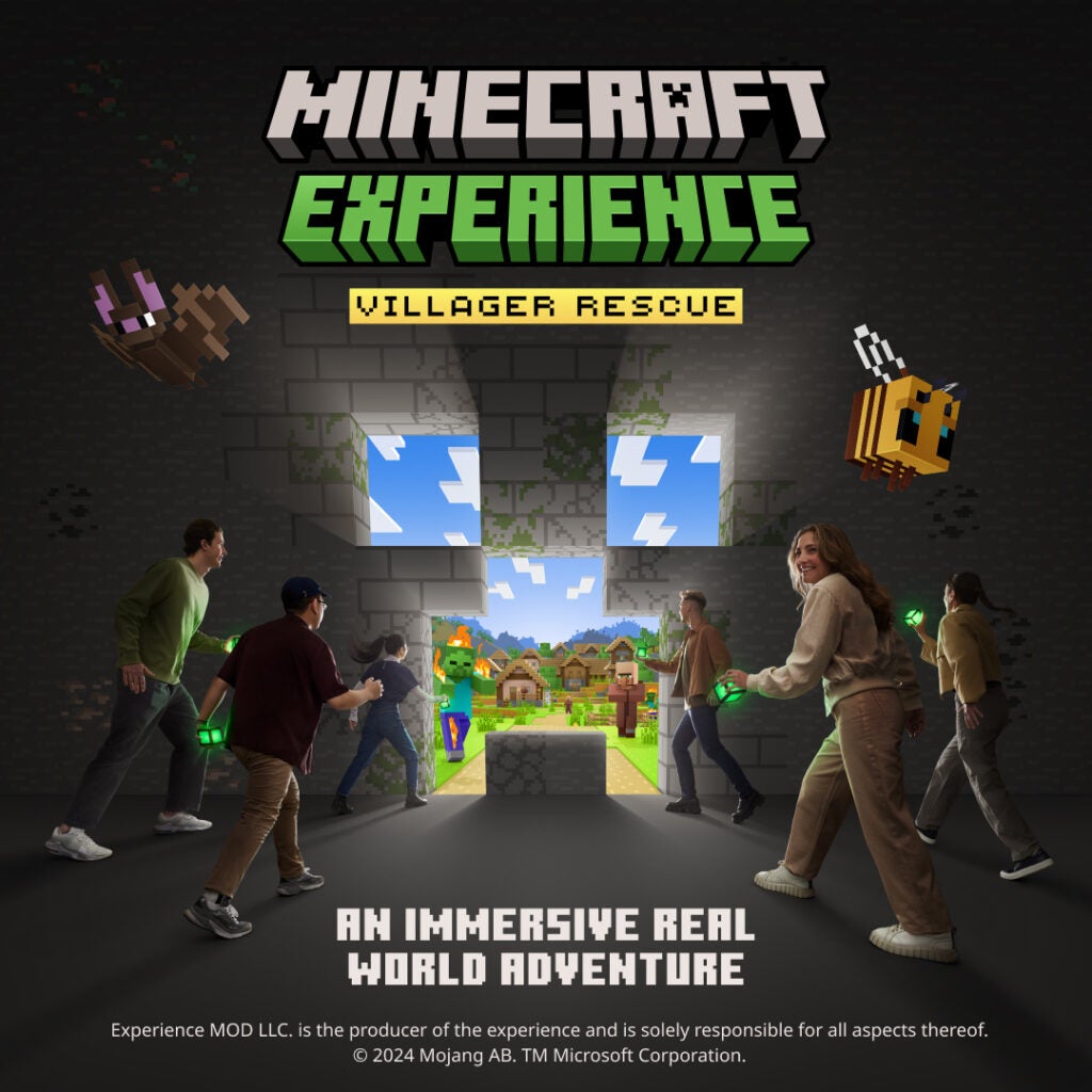 People entering the Minecraft Experience.
