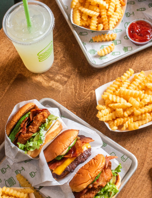 Burgers, fires and lemonade from Shake Shack
