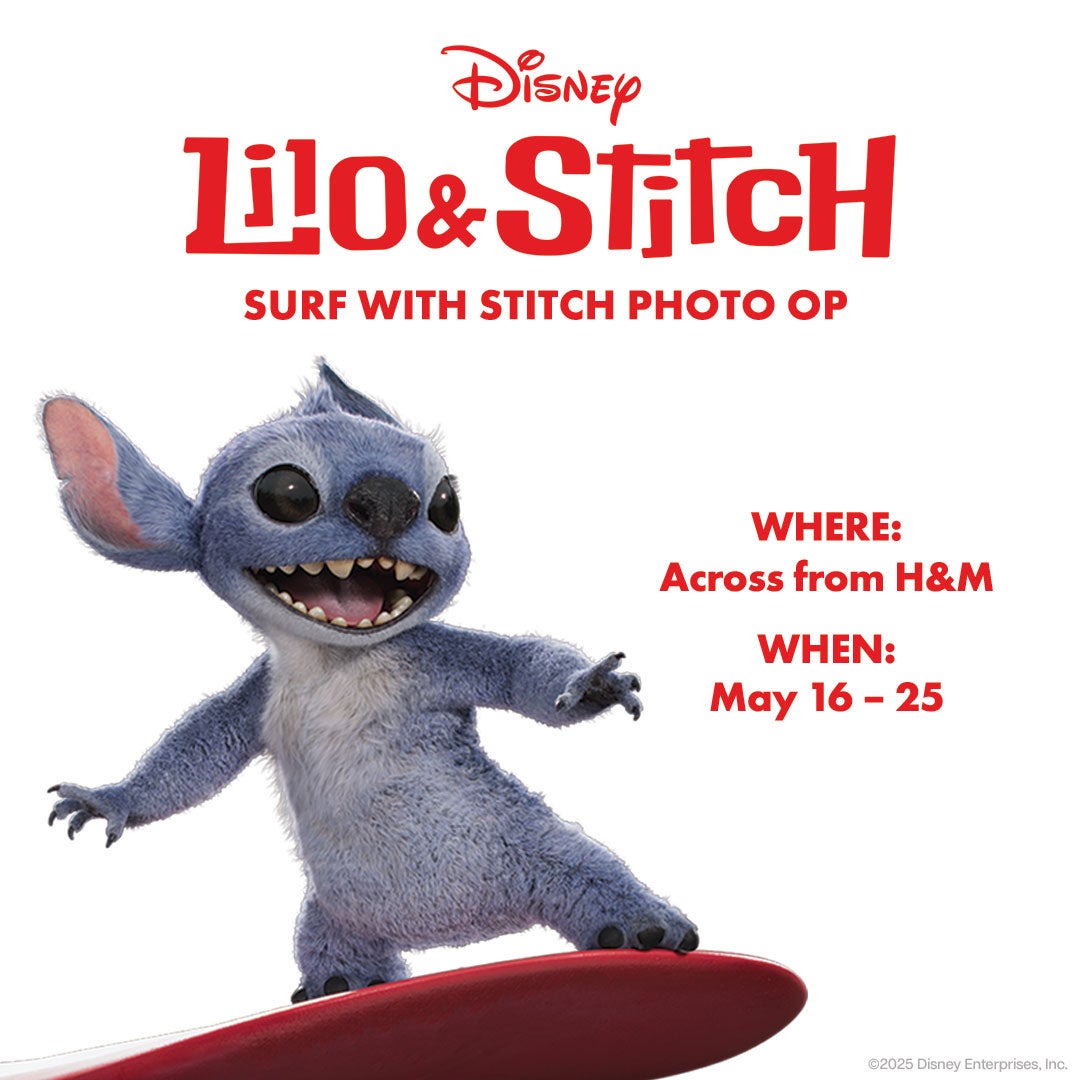 Stitch on a surf board