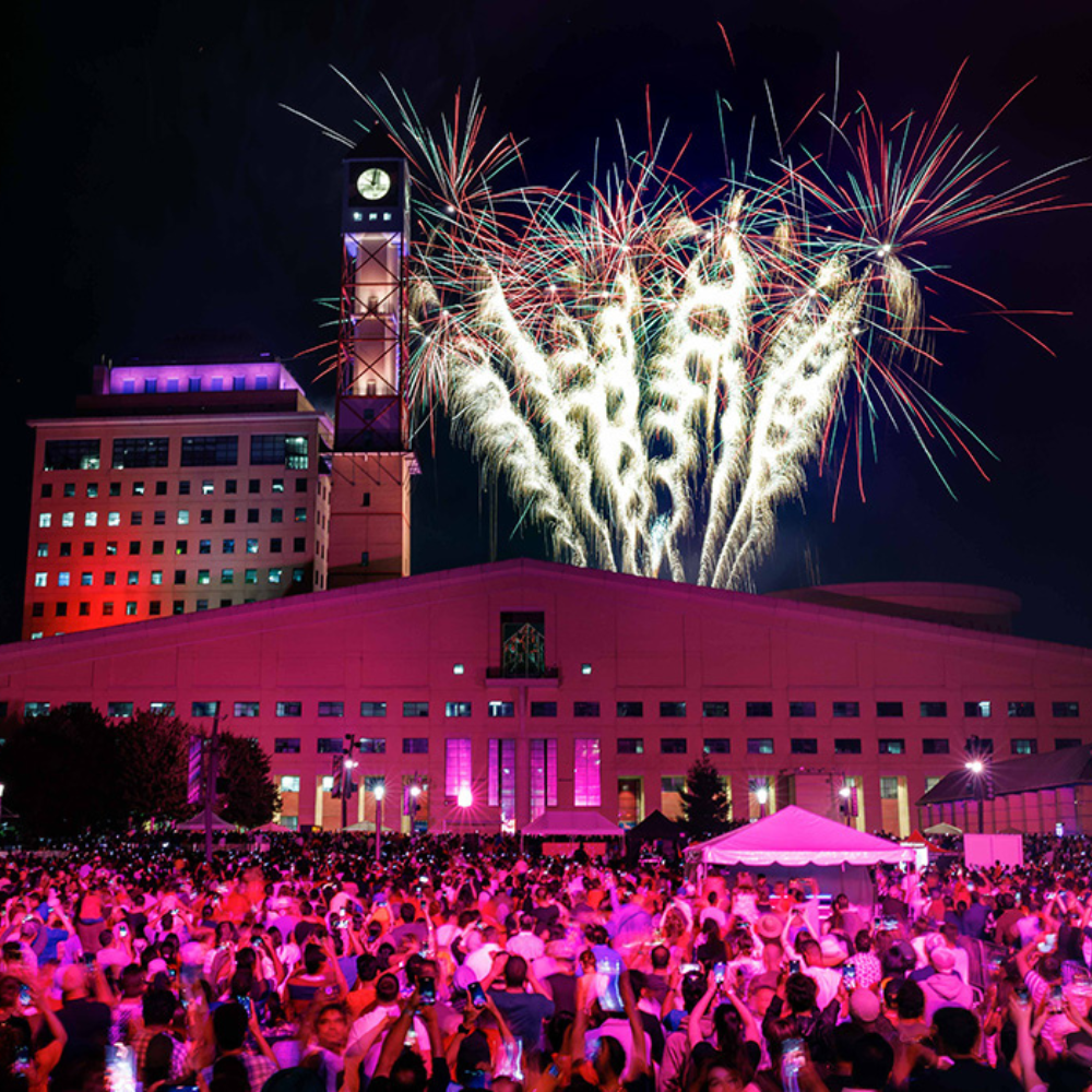Canada Day fireworks at Celebration Square
