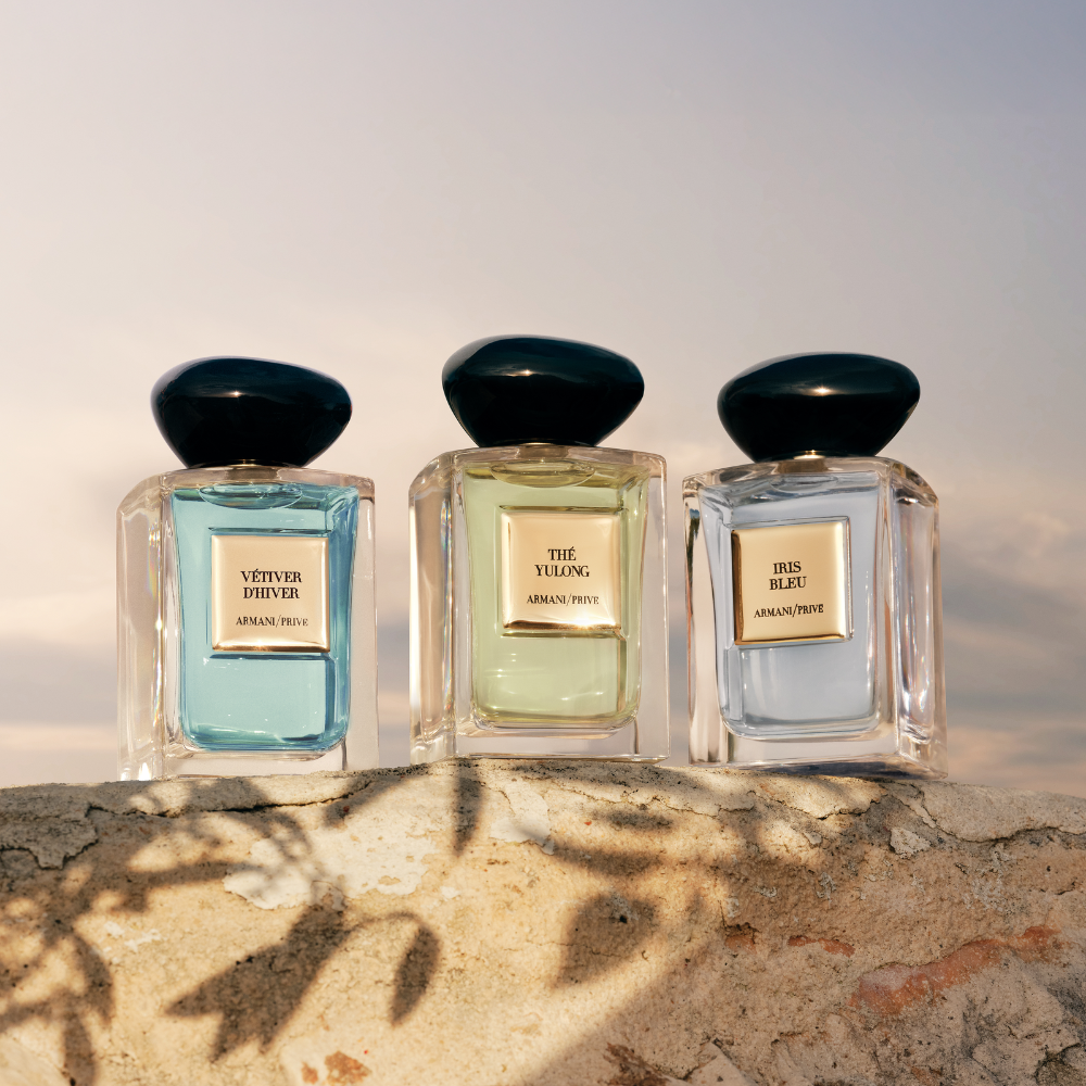 Mare Armani fragrance bottles