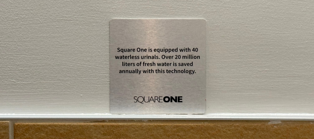 Water Management Urinal Sign