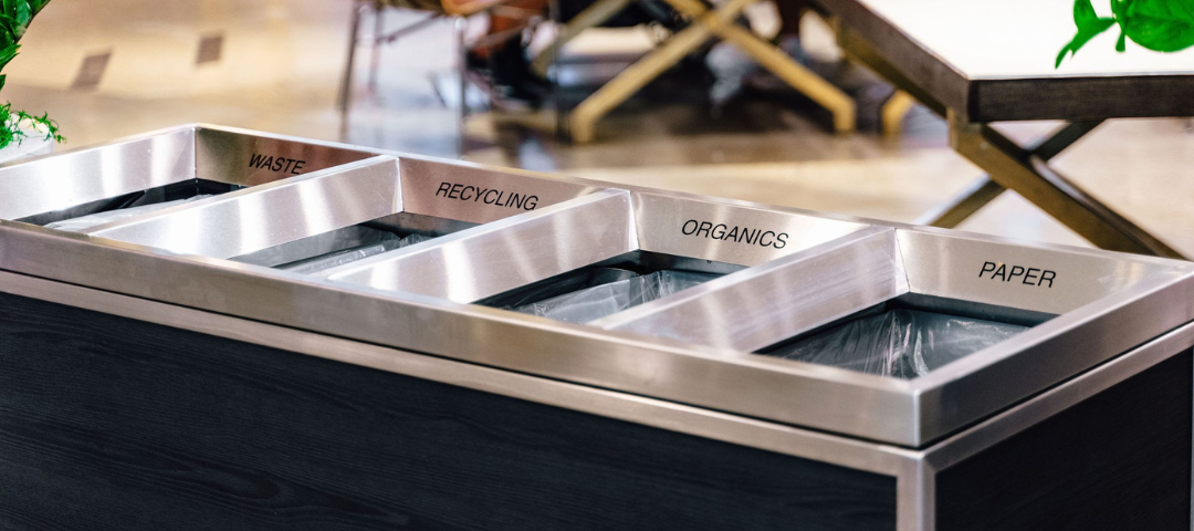 Garbage & Recycling Bins at Square One