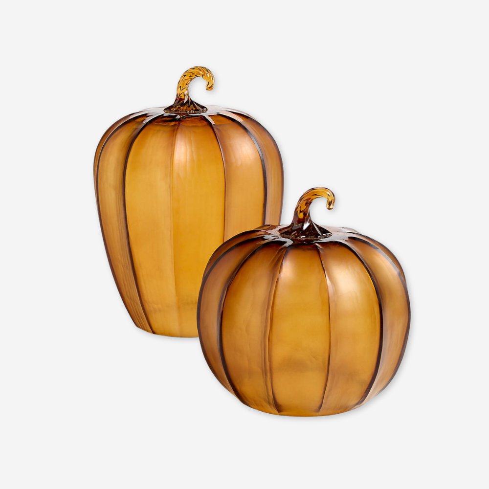 glass pumpkins