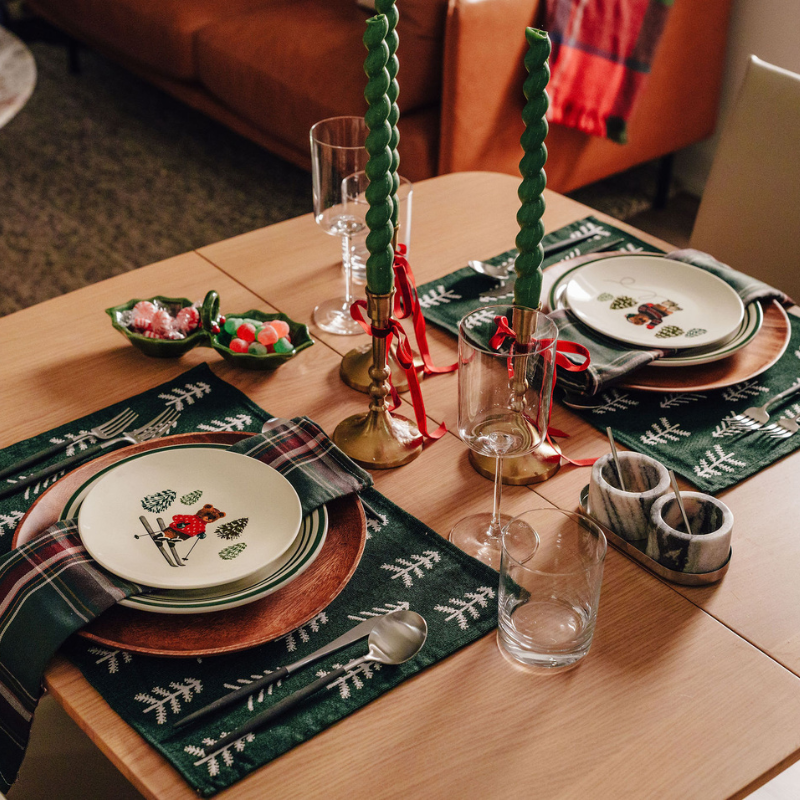 A festive tablescape
